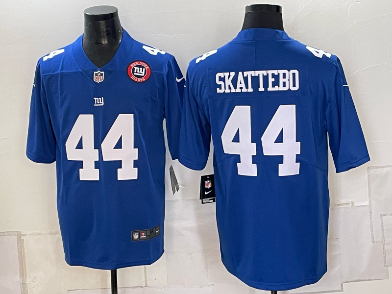 Men New York Giants #44 Skattebo blue Nike 2026 NFL Game Jersey 0931006
